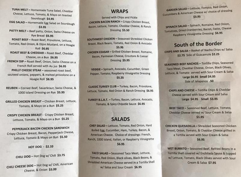 Two Rivers Kids Menu Menu - Two Rivers WI's Crafty Cravings Cafe | Sirved