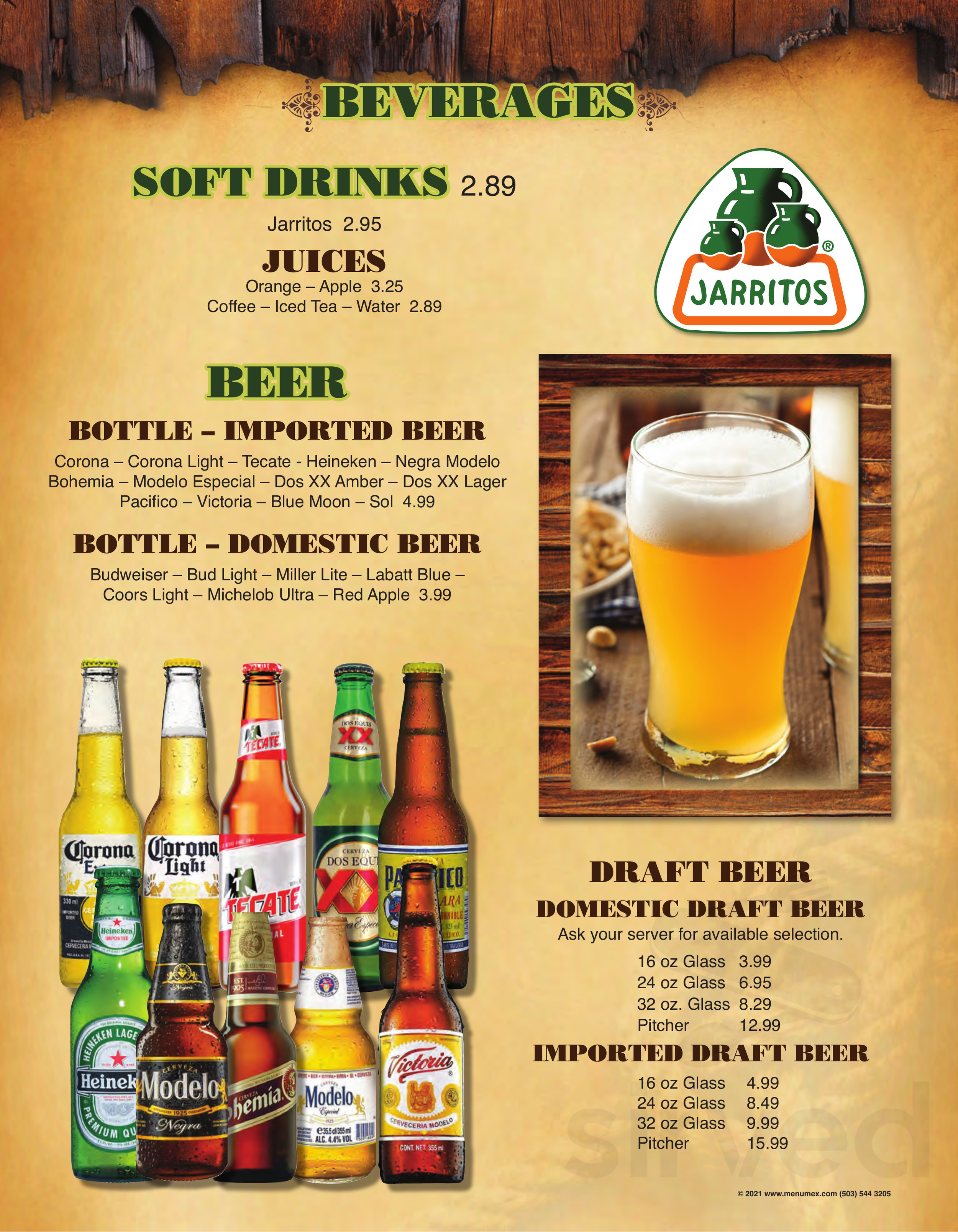 El Cerro Grande menu in Independence, Kentucky, USA