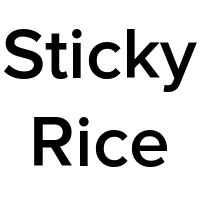 Sticky Rice Logo in Champaign, Illinois