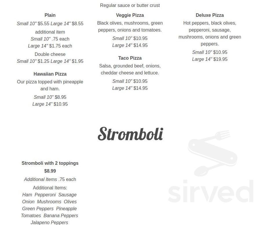 Brimfield Family Restaurant menu in Kent, Ohio, USA