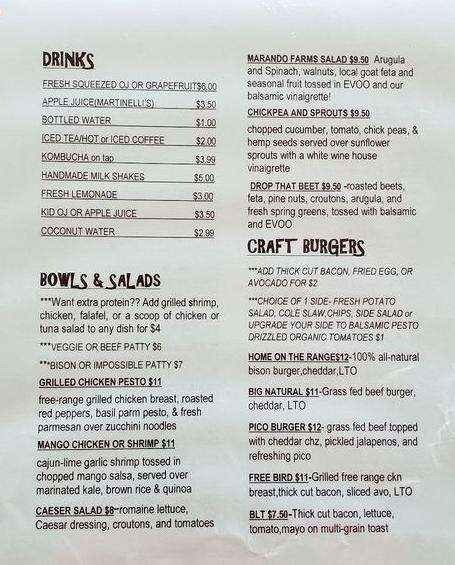 Marando Farms & Ranch menu in Davie, Florida, USA