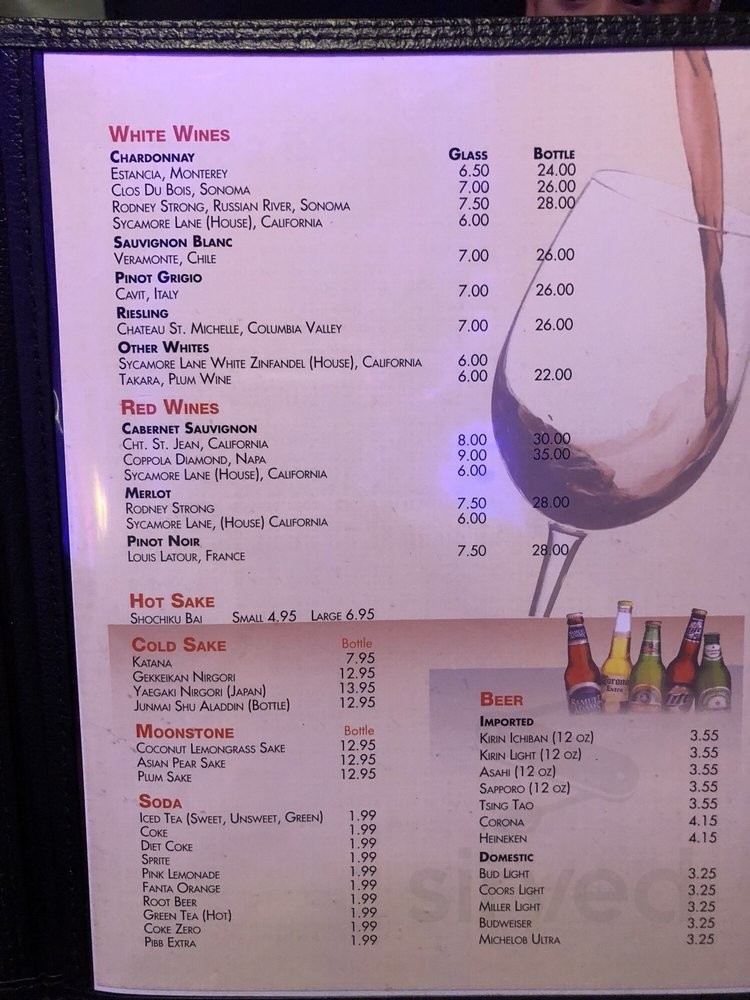 Menu for Sushi Bear Sushi & Grill in Jacksonville, FL | Sirved