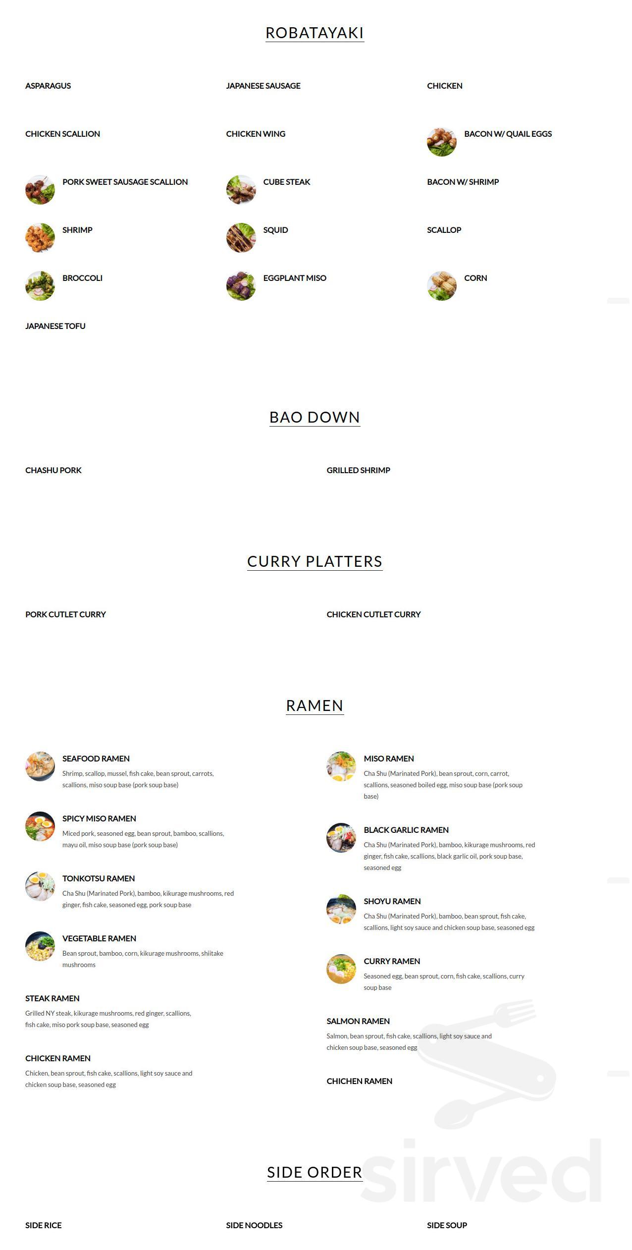 Rayaki Ramen Edison menus in Edison, New Jersey, United States