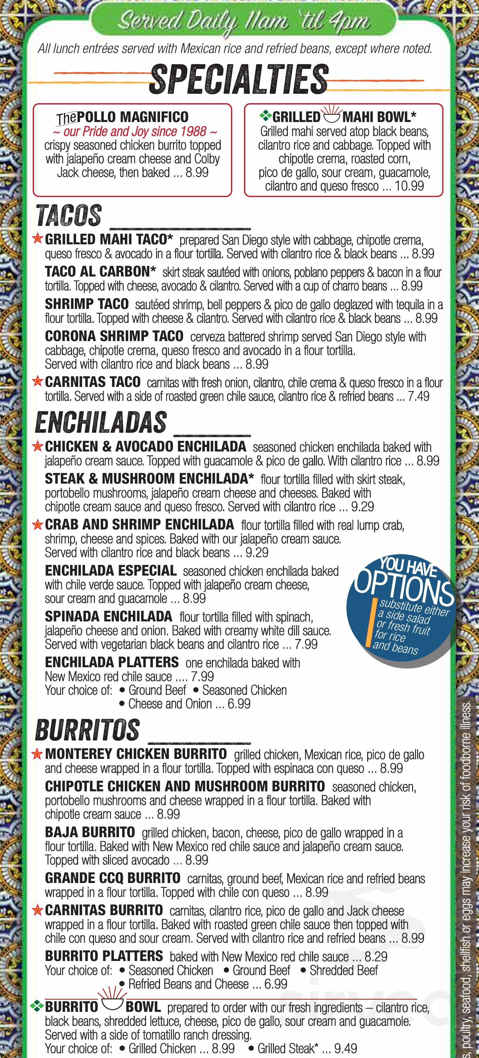 Jose Pepper's Mexican Restaurant menu in Lee's Summit, Missouri, USA