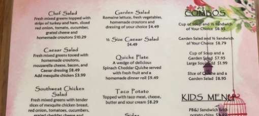211 Main Street Restaurant & Bakery Menu