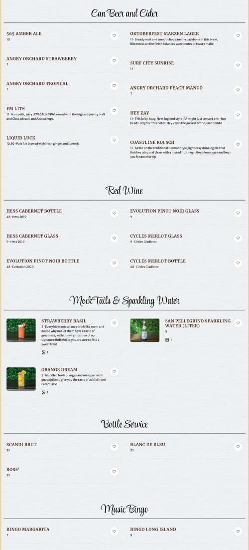 Flavor Hills menu in Jacksonville, North Carolina, USA