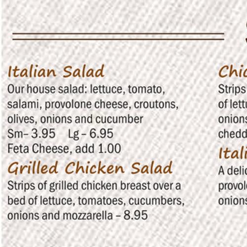 Tony's Pizza Elizabeth City menu in Elizabeth City, North Carolina, USA