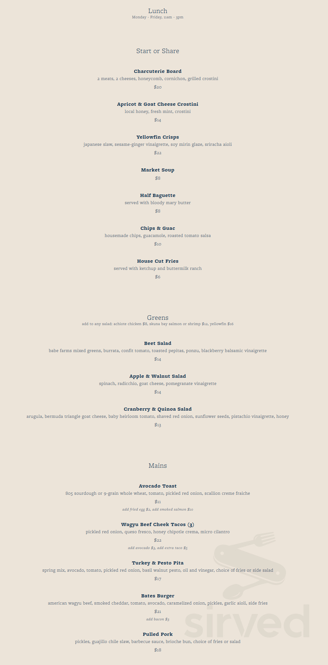 Norman at the Skyview Los Alamos menu in Los Alamos, California, USA