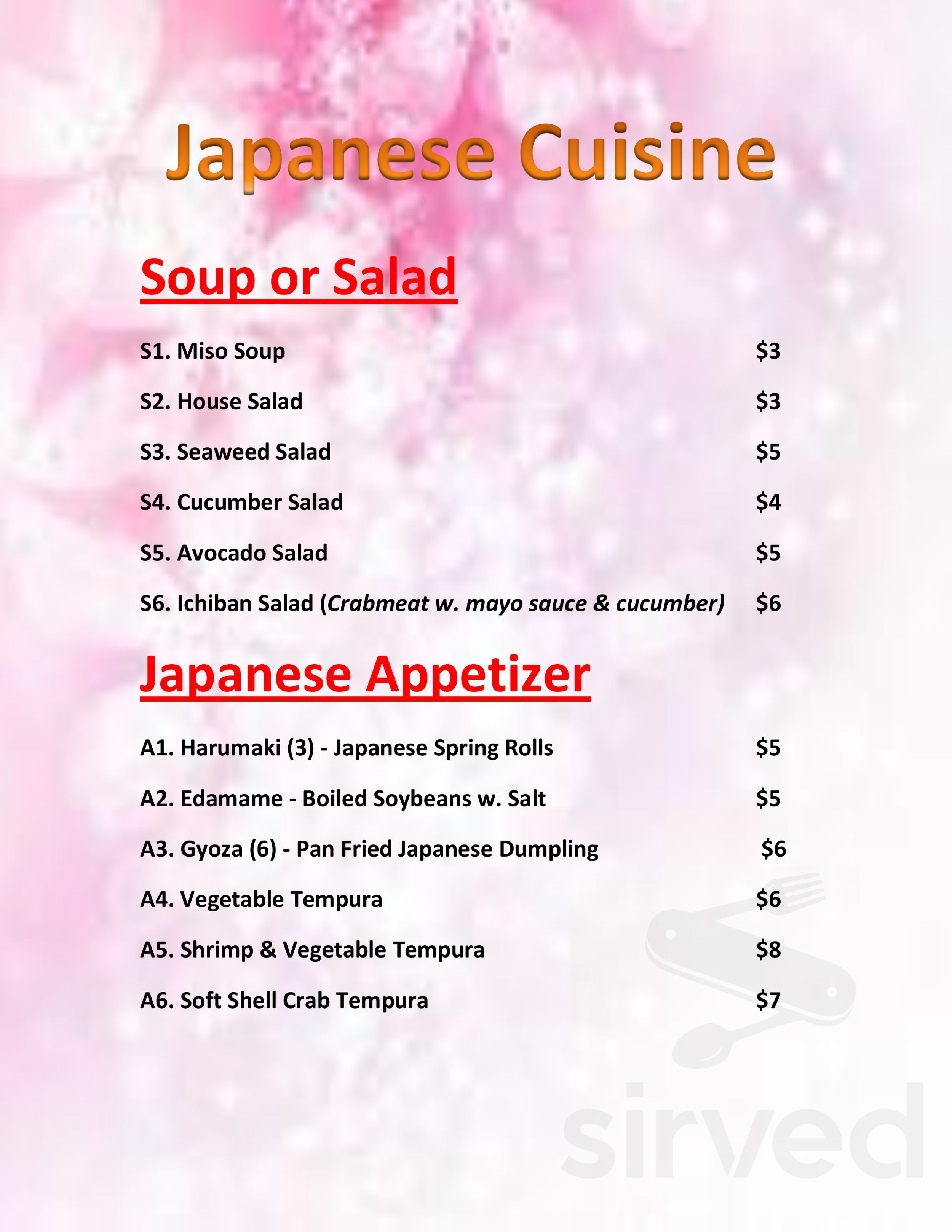 Ichiban Golden Dragon Menu In South Bend Indiana Usa
