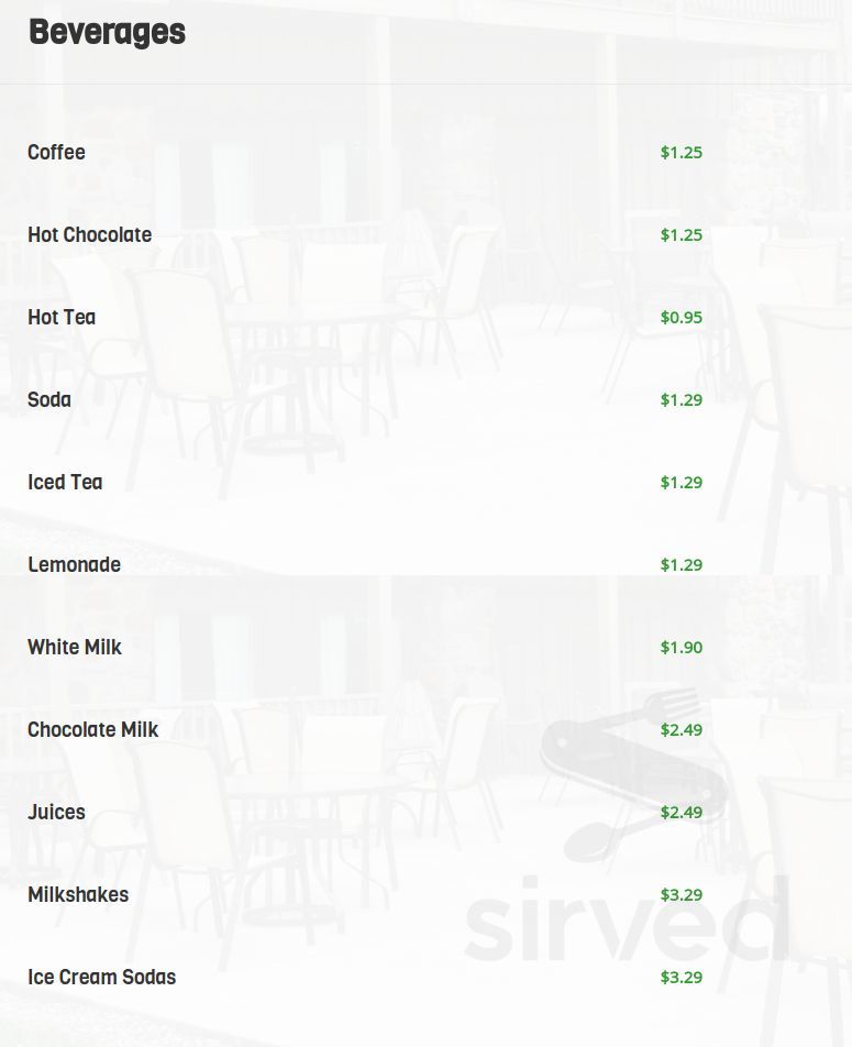 Menu - East Greenville PA's Powderbourne Sportsman's Club | Sirved