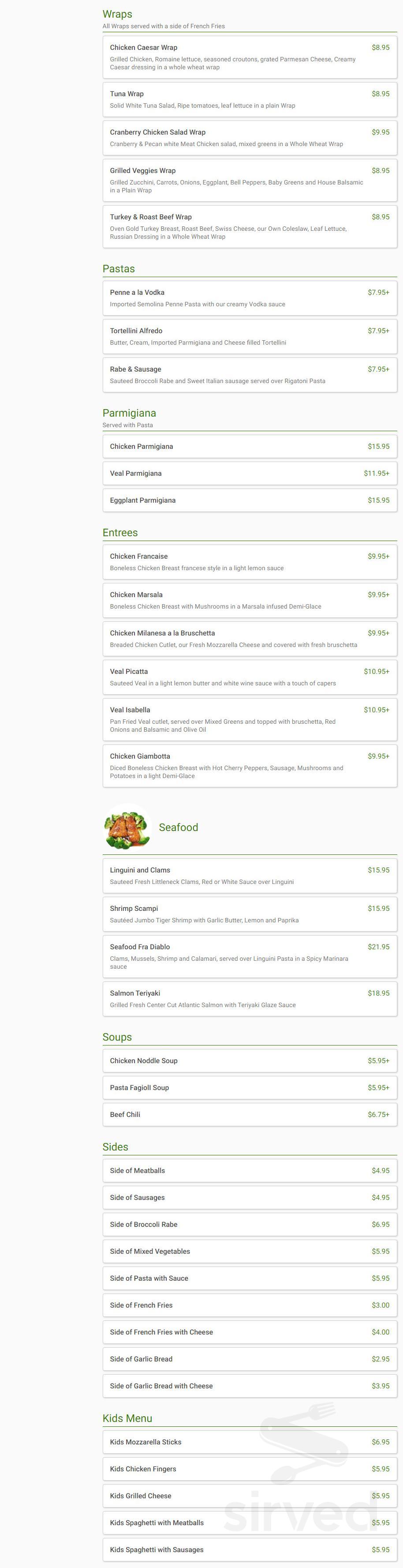 Isabella's Pizza menu in South Bound Brook, New Jersey, USA