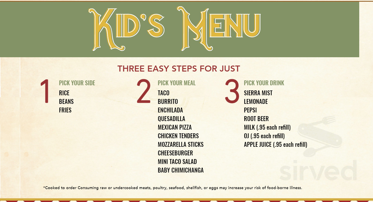 Emiliano's Mexican Restaurant & Bar (South Side) menu in Pittsburgh,  Pennsylvania, USA