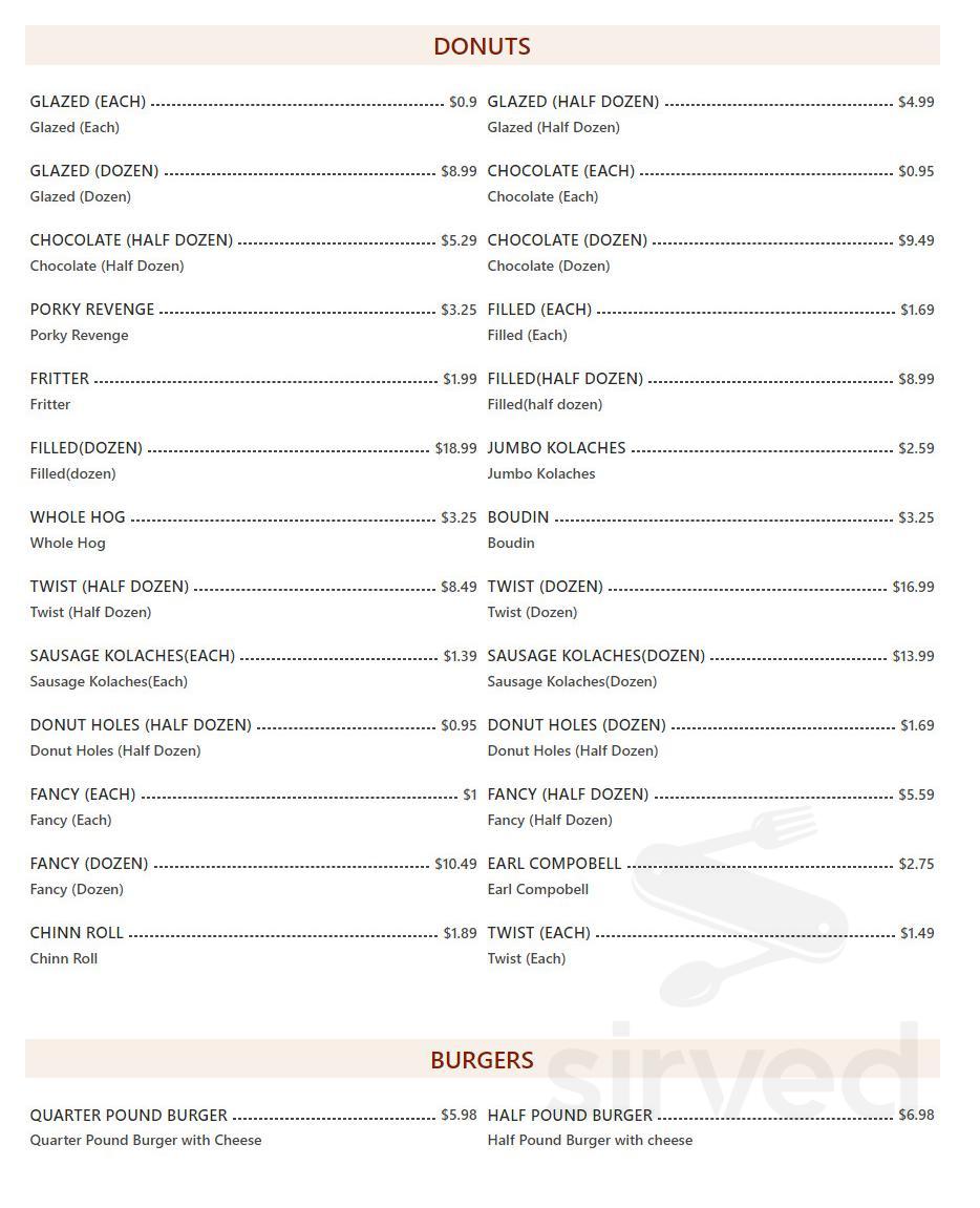 Paul's Donuts Subs & Gyros menu in Fort Worth, Texas, USA