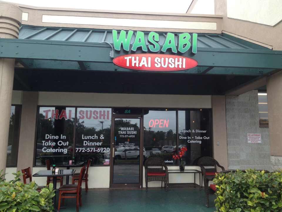 Wasabi Thai Sushi menu in Sebastian, Florida, USA