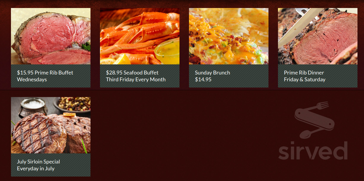Prairie's Edge Casino Resort menus in Granite Falls, Minnesota, United