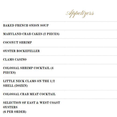 The River Palm Terrace menu in Fair Lawn, New Jersey, USA