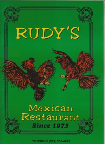 Menu for Rudy's Mexican Restaurant in Irving, TX | Sirved