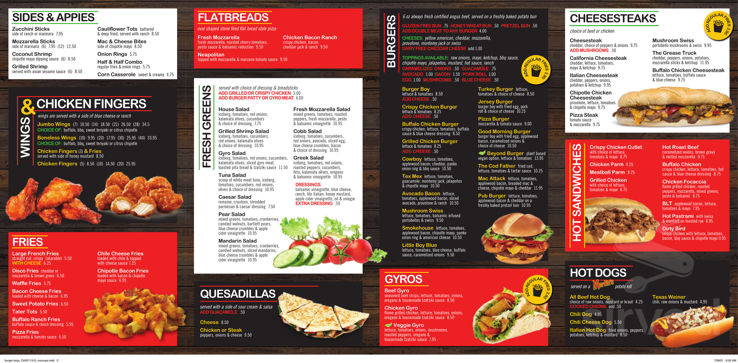 Burger Boys menus in Marlboro, New Jersey, United States