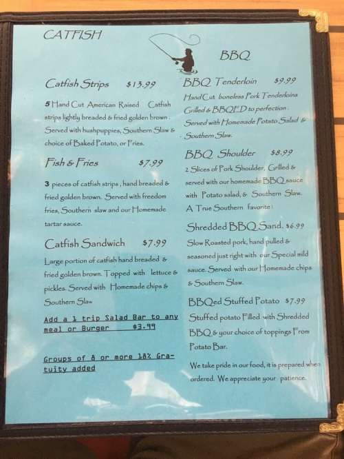 Mike's Landing Restaurant menu in Burkesville, Kentucky, USA