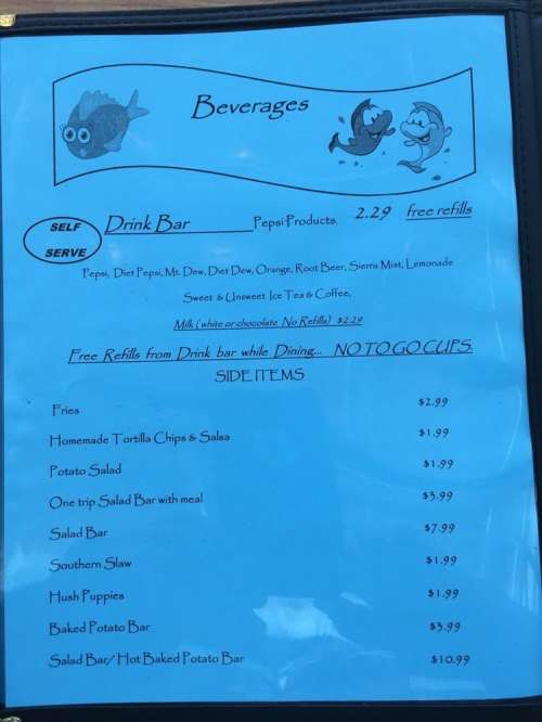 Mike's Landing Restaurant menu in Burkesville, Kentucky, USA