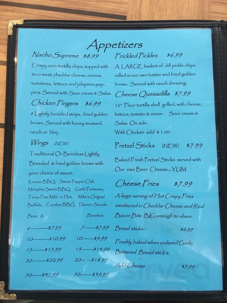 Mike's Landing Restaurant menus in Burkesville, Kentucky, United States