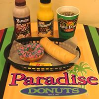 Paradise Donuts and Java Dave's Coffee Logo in Tulsa, Oklahoma