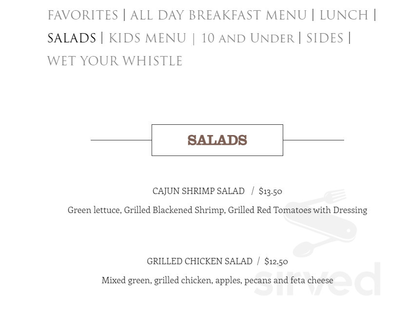 Cafe 301 menu in Columbia, Pennsylvania