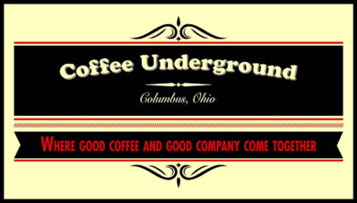 Coffee Underground Logo in Columbus, Ohio