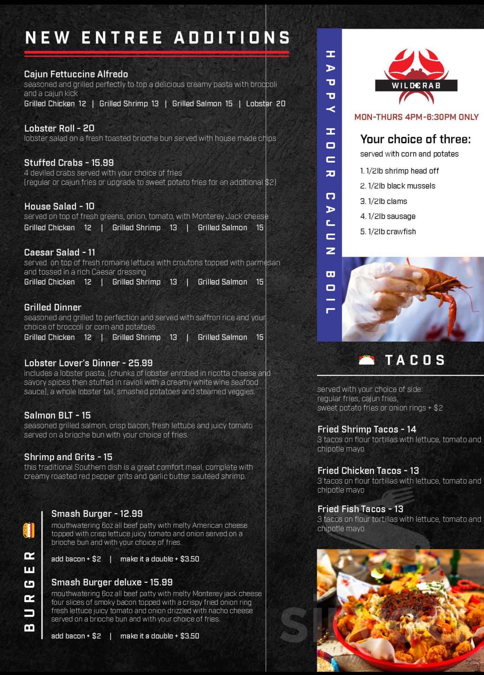 Wild Crab menu in Decatur, USA