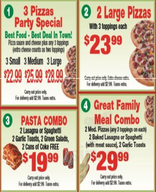 Austin Heights Pizza menu in Coquitlam, British Columbia, Canada