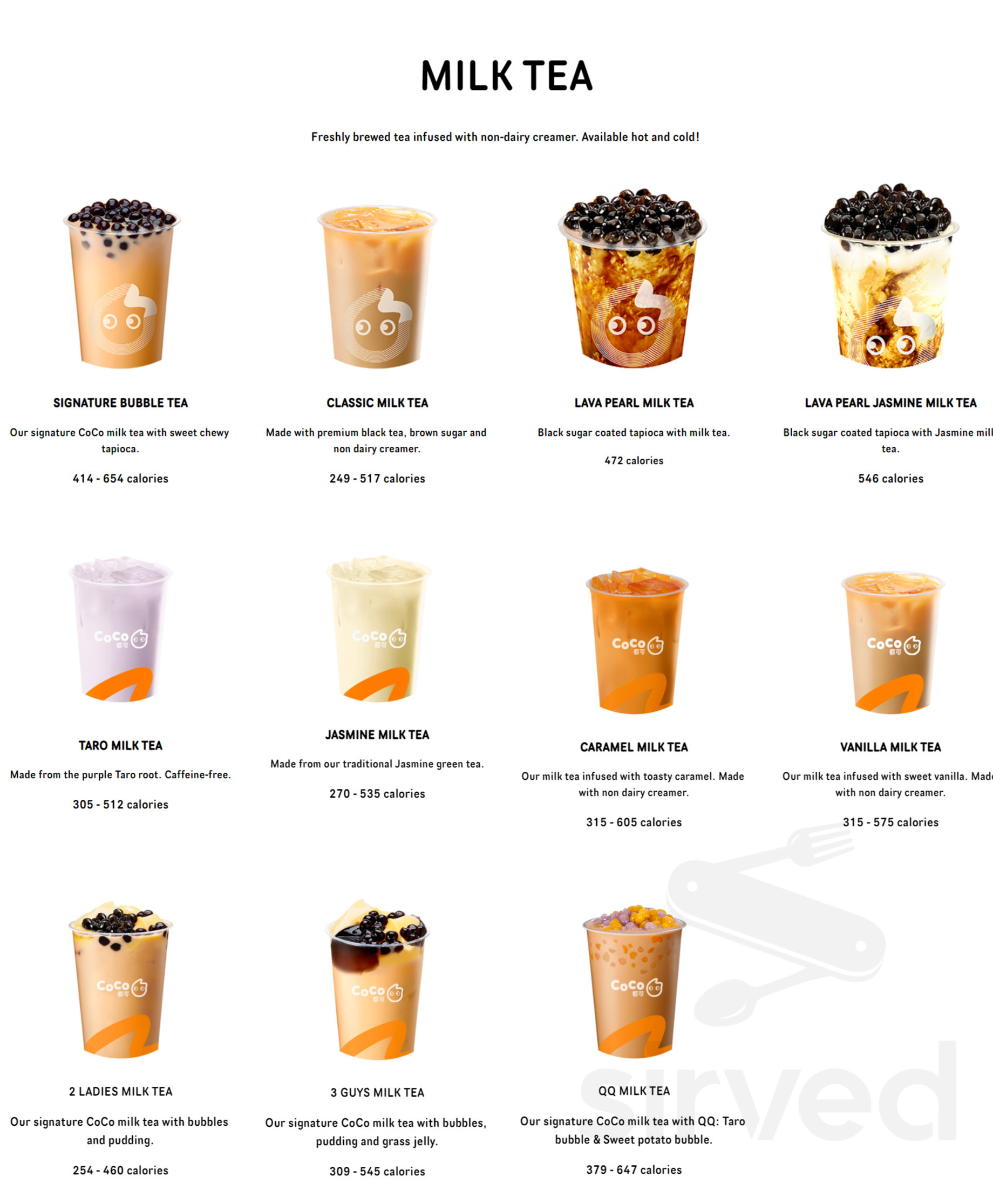 Coco Fresh Tea & Juice menu in Syosset, New York, USA