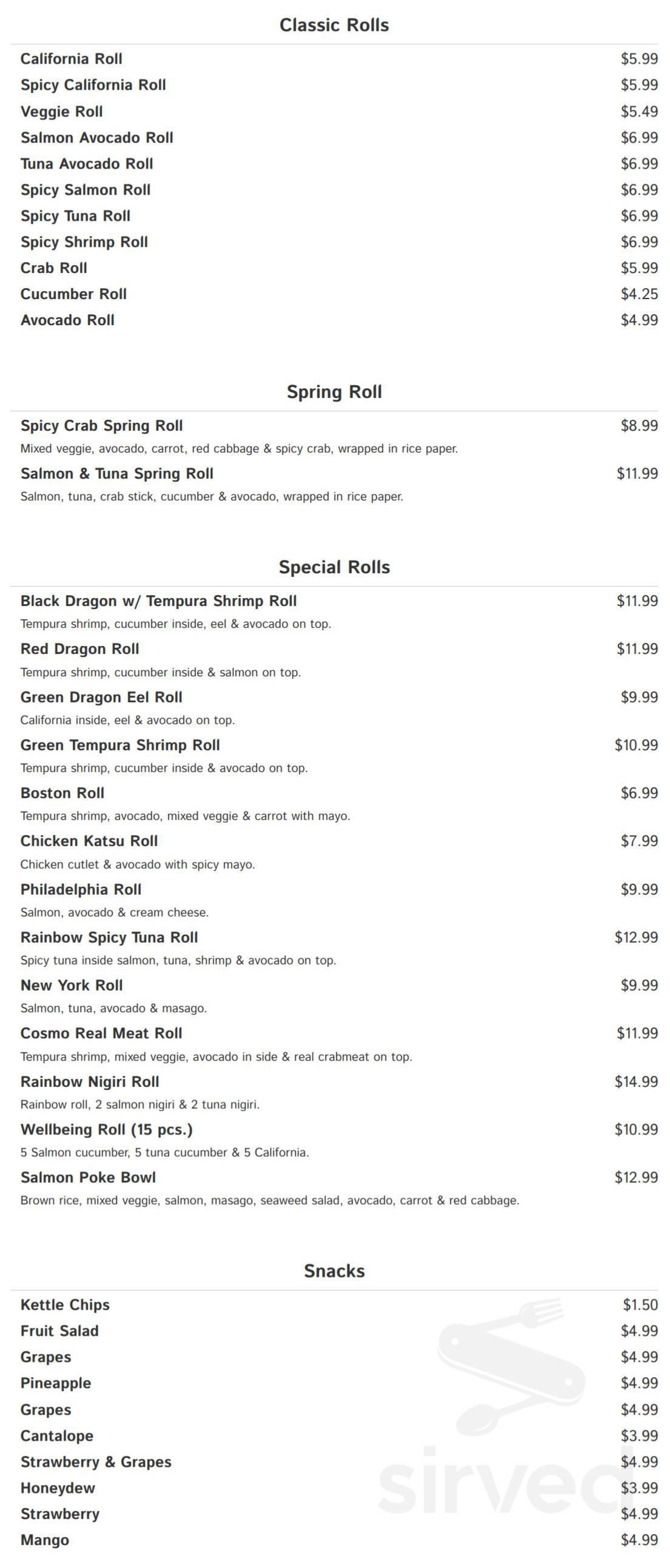 Bartolomeo Italian Deli menu in Englewood, New Jersey, USA