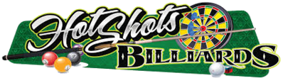 Hot Shots Billiards Logo in Charles City, Iowa