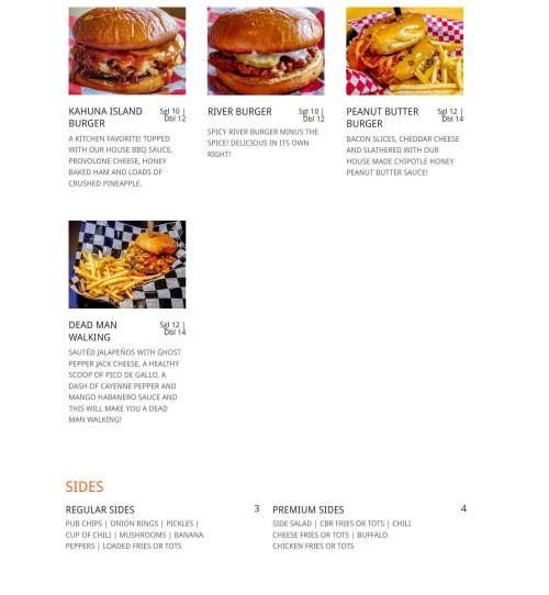 Cooper's Pub menu in Kokomo, Indiana, USA