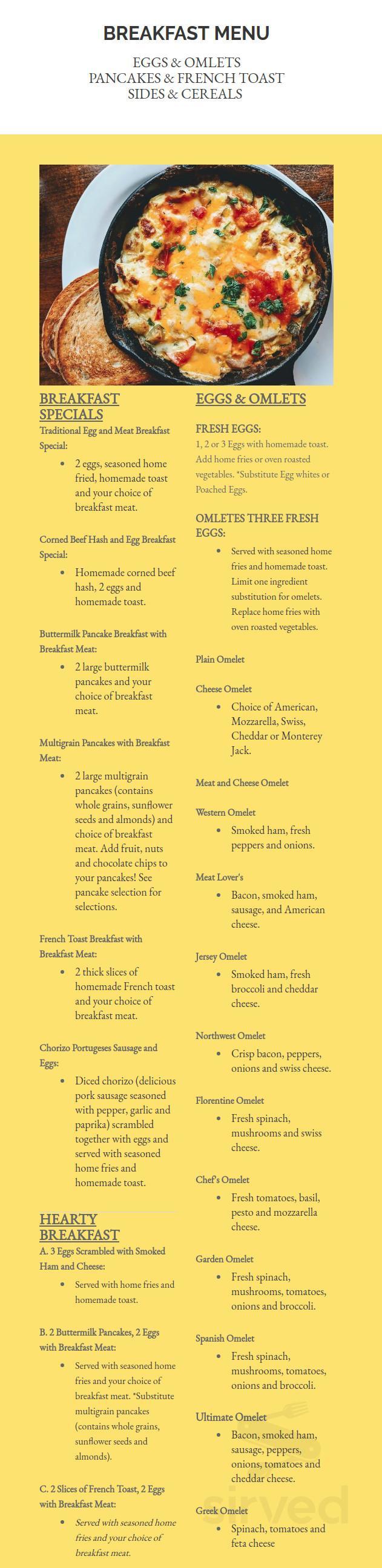 Carver's Menu - Denville, New Jersey | Sirved