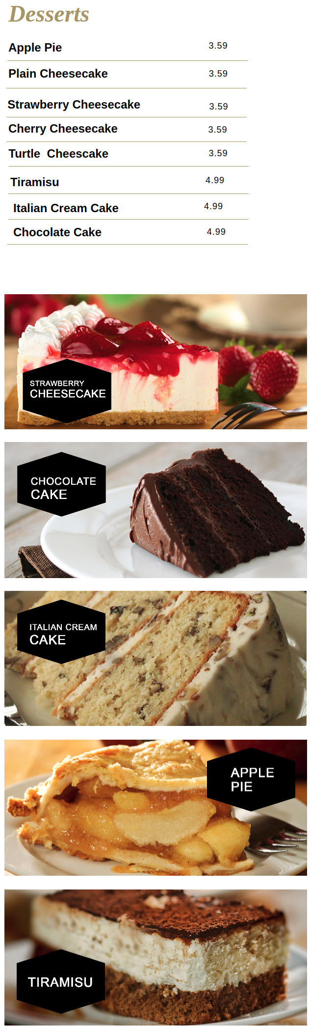 Menu Houston TX's Campbell Pizza Fino Sirved