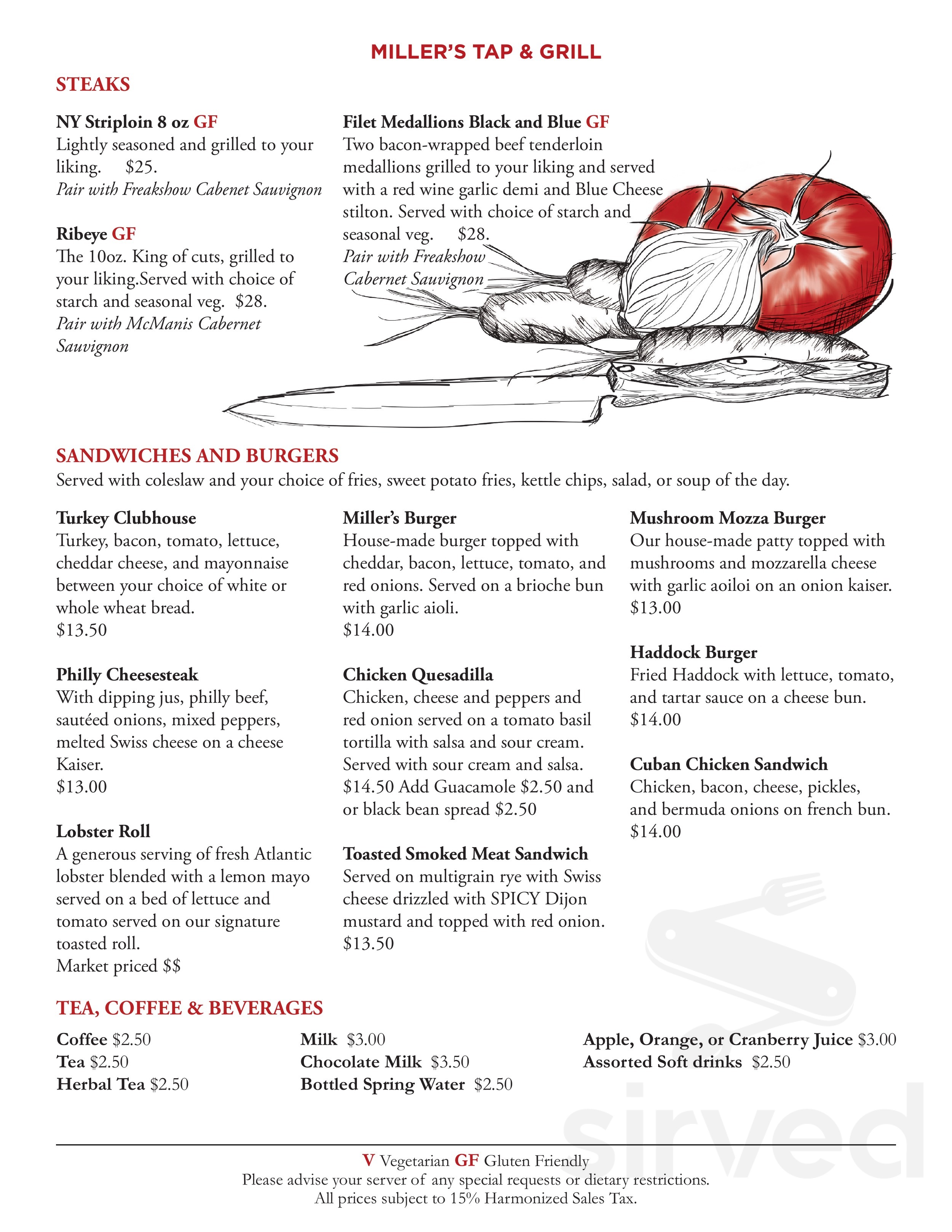 Maritime Inn Antigonish menu in Antigonish, Nova Scotia, Canada