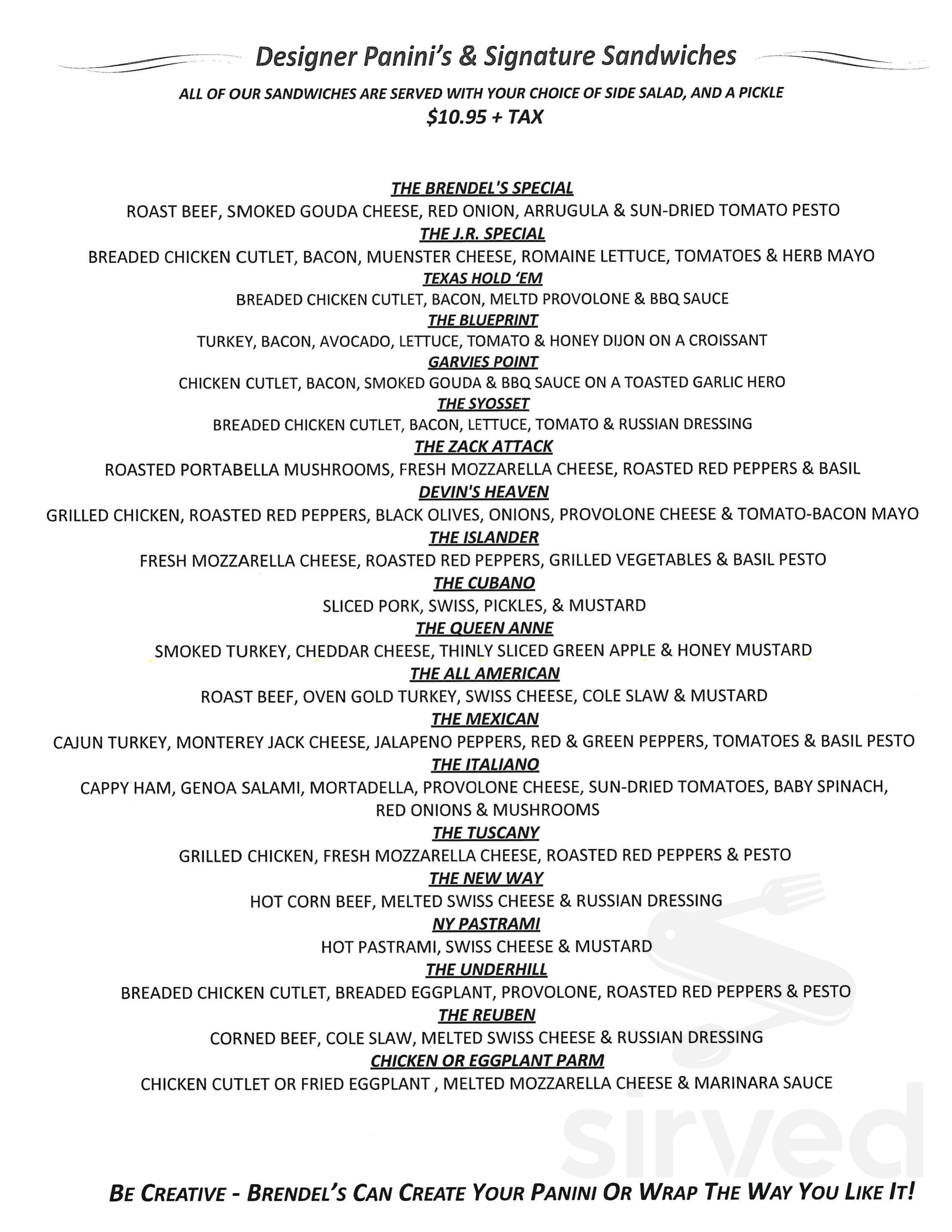 Brendel's BagelsCatering Long Island menu in Huntington, New York, USA