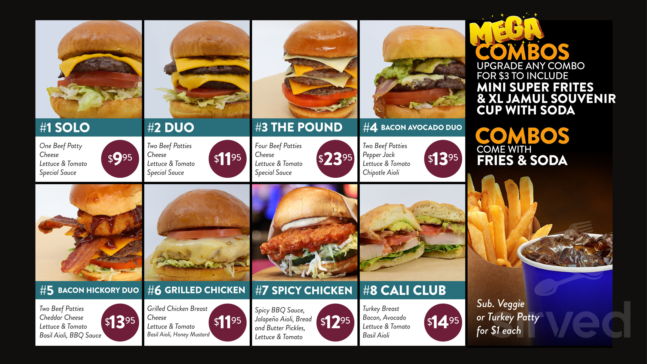 Jamul Casino menu in Jamul, California, USA