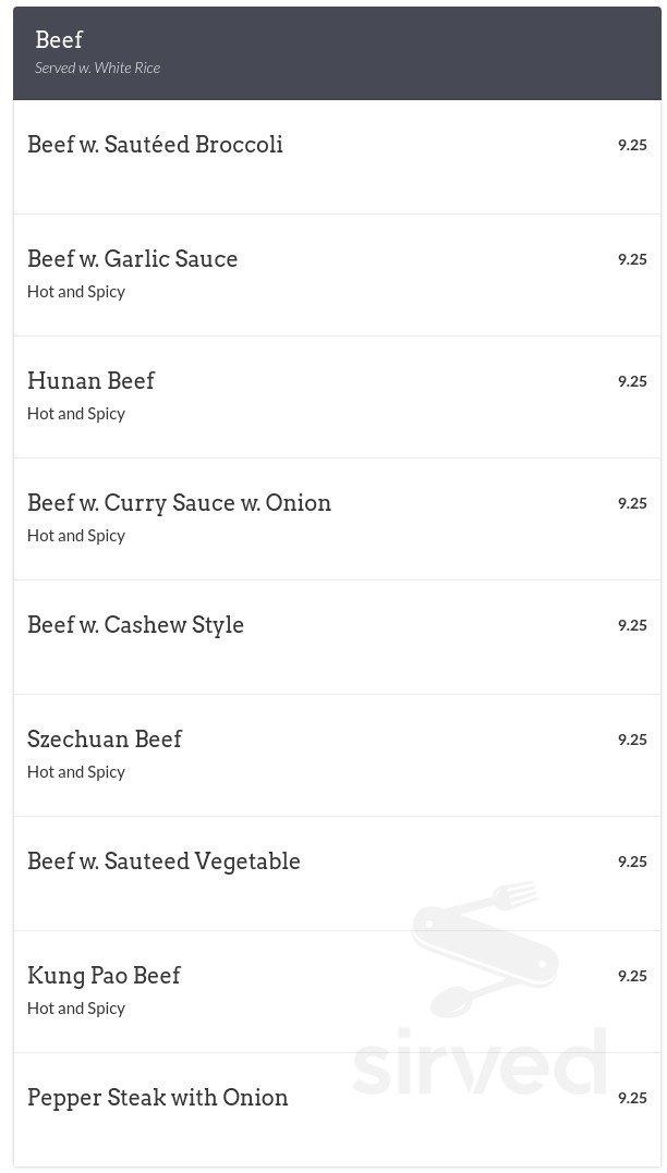 China Gourmet Takeout menu in Goose Creek, South Carolina, USA