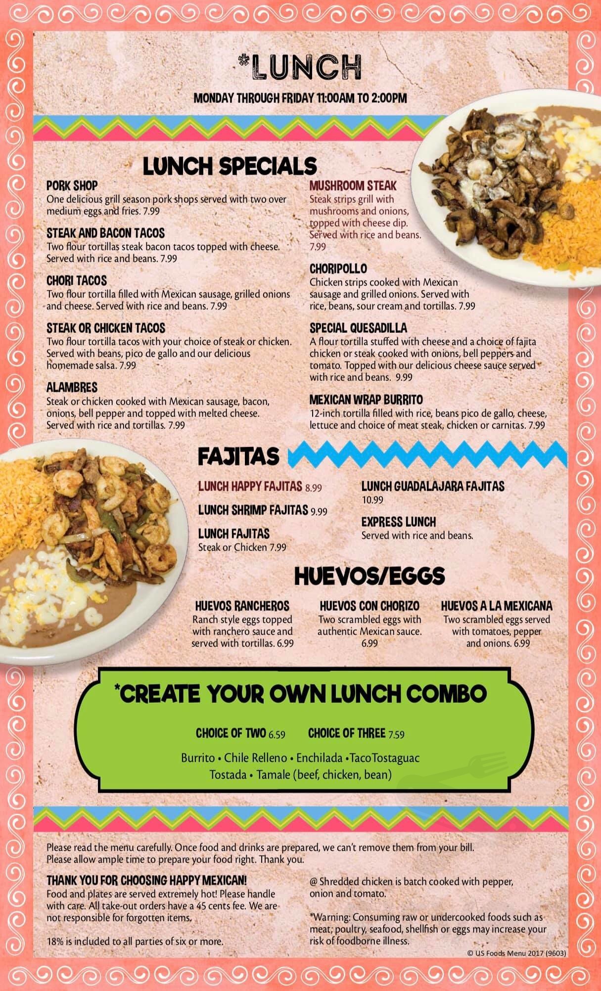 happy-mexican-menu-in-memphis-tennessee-usa