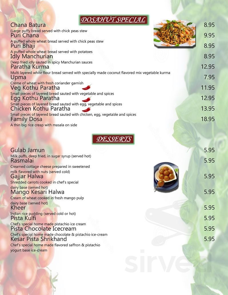 Menu Norristown PA's New Deshi Village Halal Restaurant Sirved