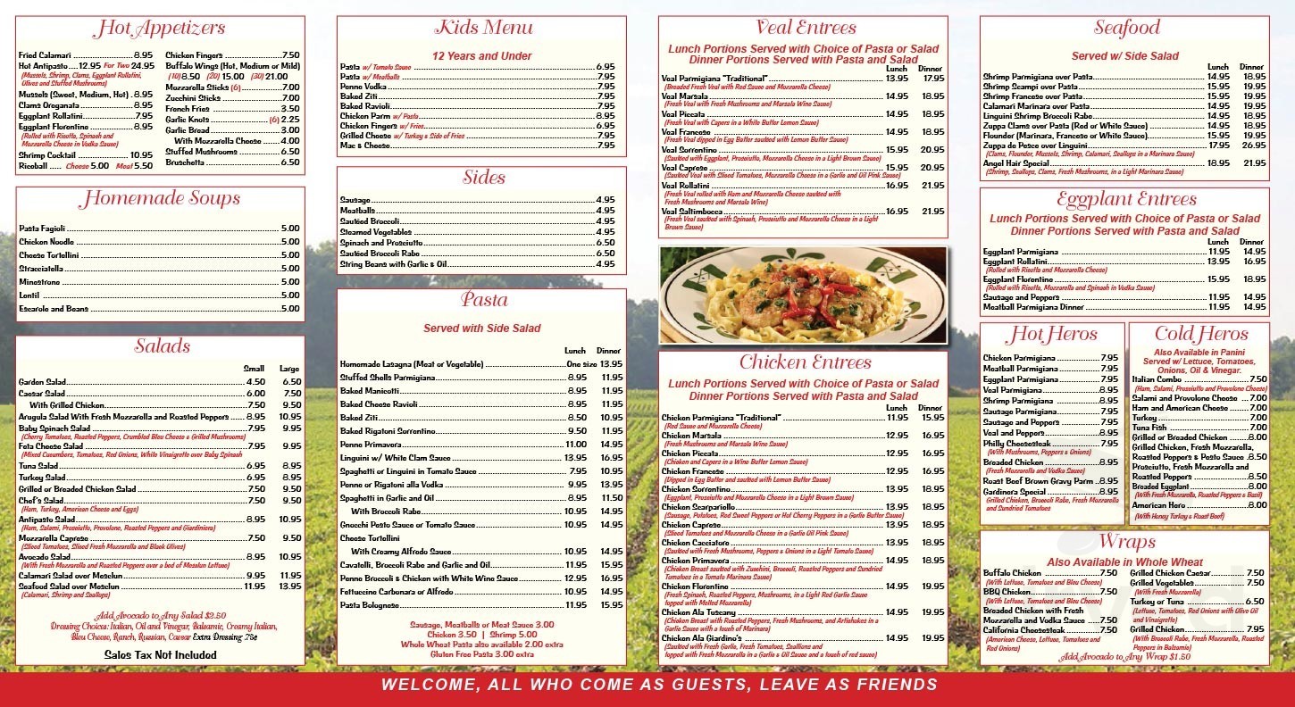 Giardino Italiano Pizza menu in Hopewell Junction, New York