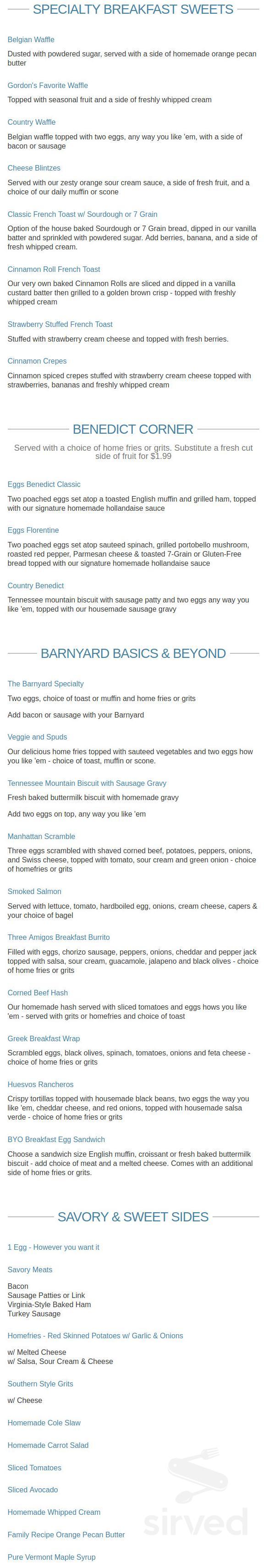 Original Word of Mouth Venice menu in Venice, Florida, USA