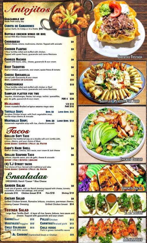 Xalisco Bar & Grill menu in Lancaster, California, USA