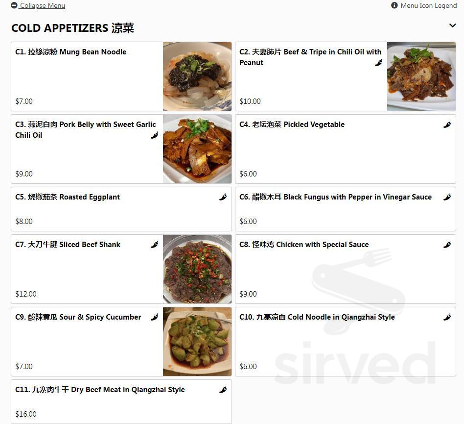 Menu for Sichuan Hot Pot ??????? in Cleveland, Ohio, United States