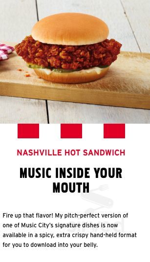 KFC menu in National City, California