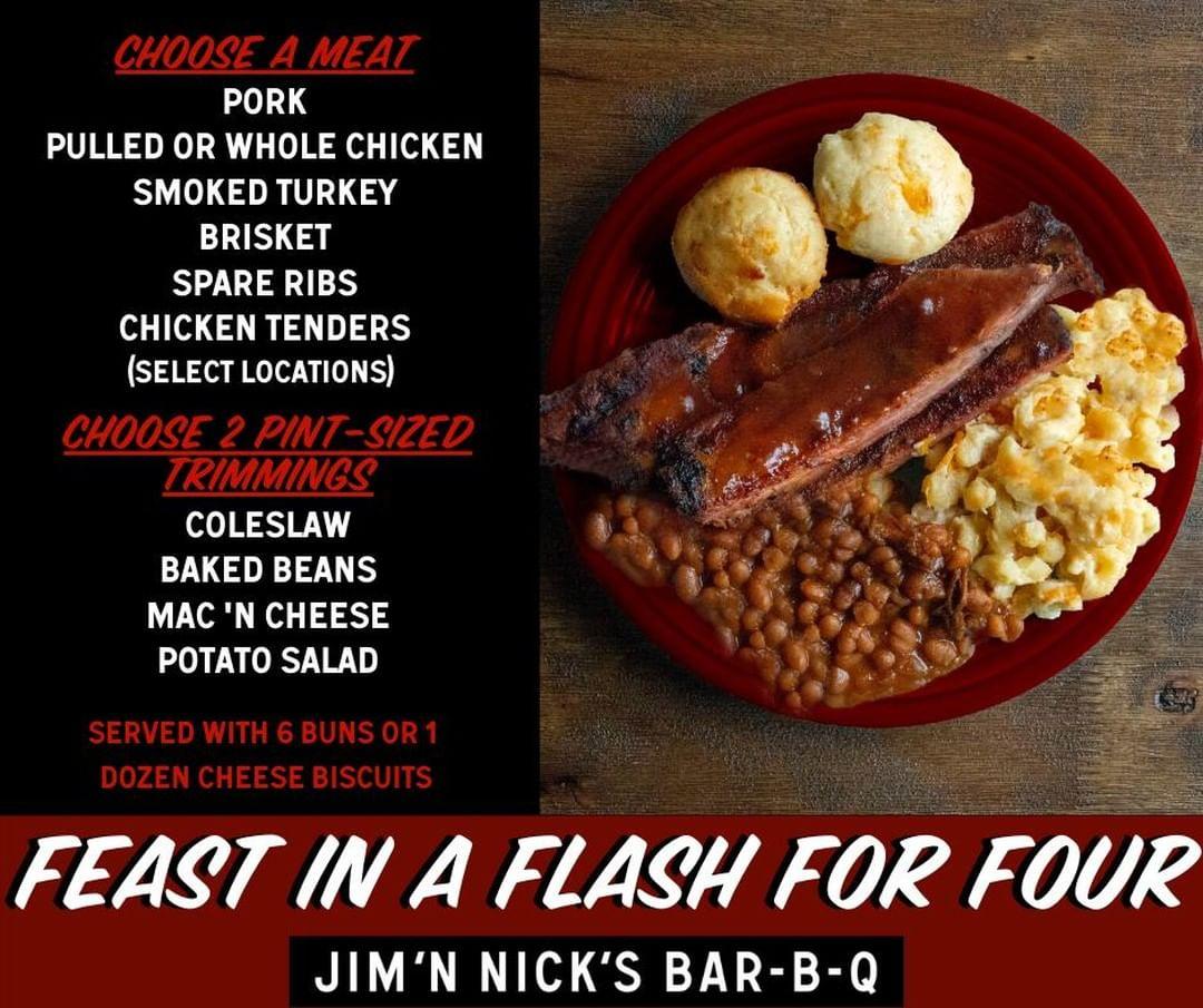 Jim 'N Nick's menu in Trussville, Alabama, USA