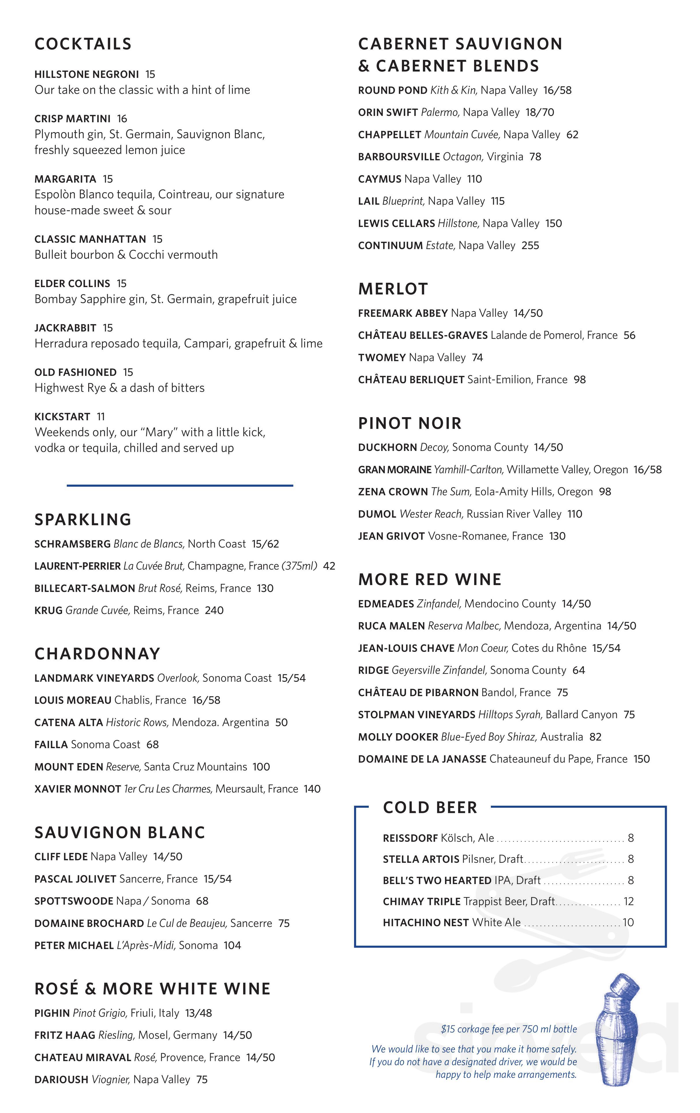 Woodmont Grill menu in Bethesda, Maryland, USA