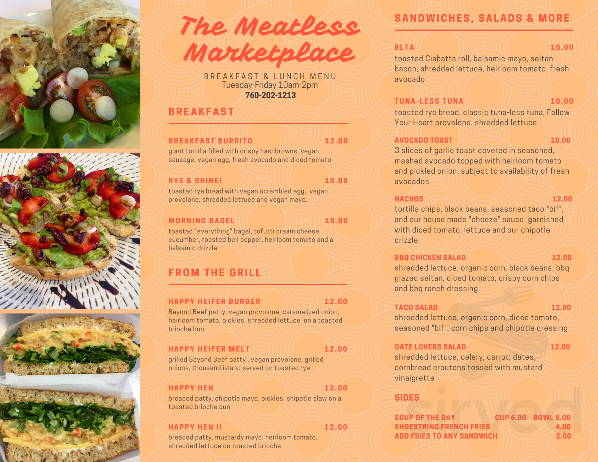 Pastry Swan Bakery menu in Rancho Mirage, California